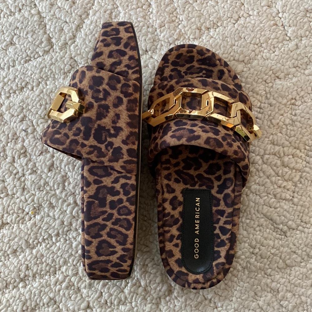 Good American Leopard Platform Sandals - Picture 4 of 4
